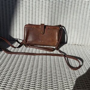The Sak Tan 100% Leather Crossbody Bag
